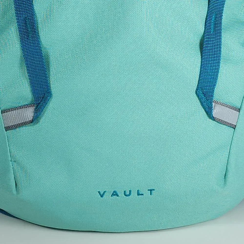 The North Face Vault Pale Teal / Blue Padded School Laptop Outdoor Backpack
